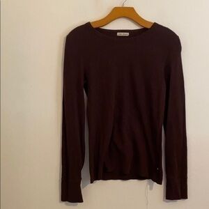 POLO JEANS SOLID BROWN SWEATER SIZE SMALL